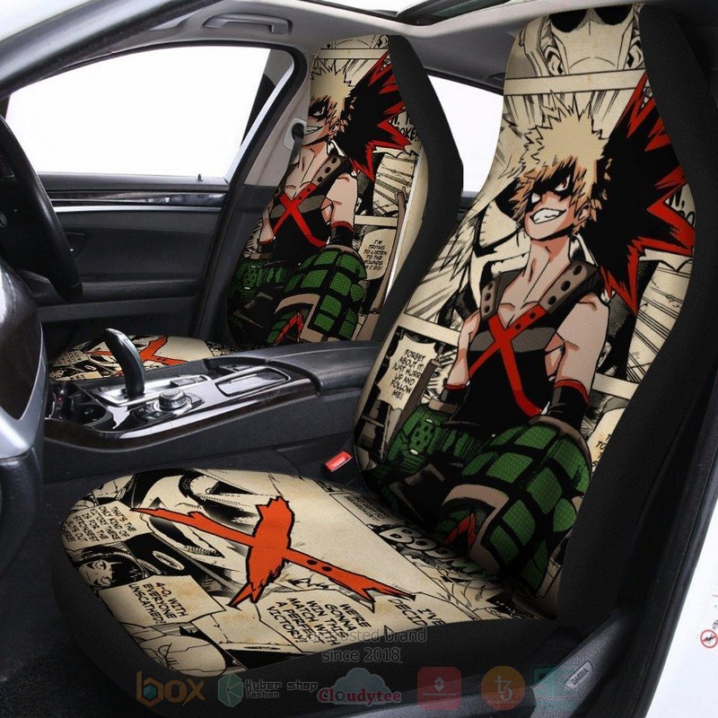 HOT Katsuki Bakugo Manga-Anime My Hero Academia Car Seat Cover 2 HOT Katsuki Bakugo Manga-Anime My Hero Academia Car Seat Cover - Image 2