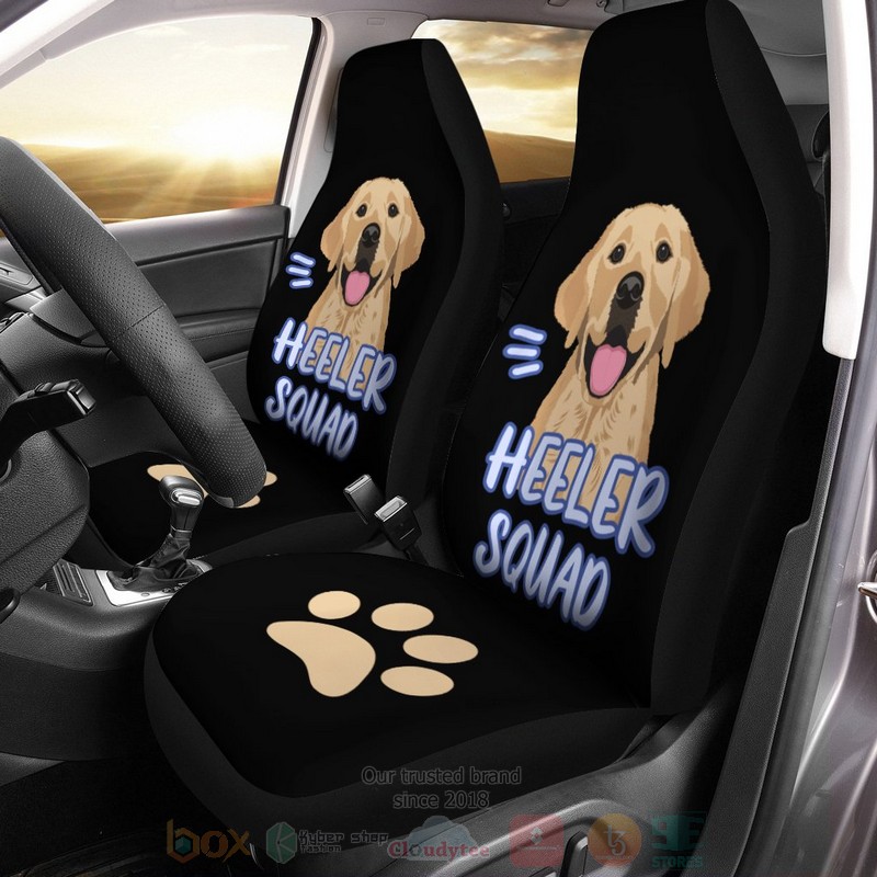 HOT Labrador Retriever Dog Heeler Squad 3D Seat Car Cover 7
