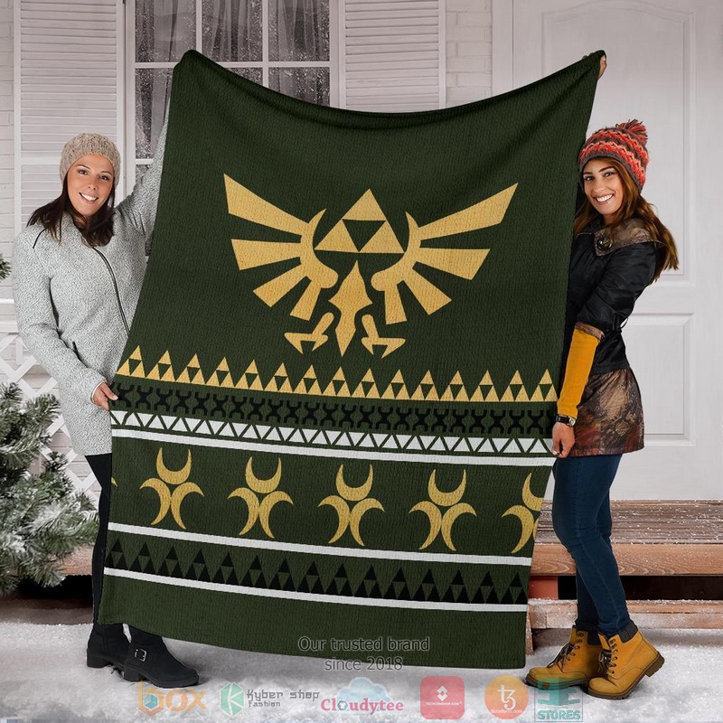 BEST Legend Of Zelda Sign Christmas Soft Blanket 16