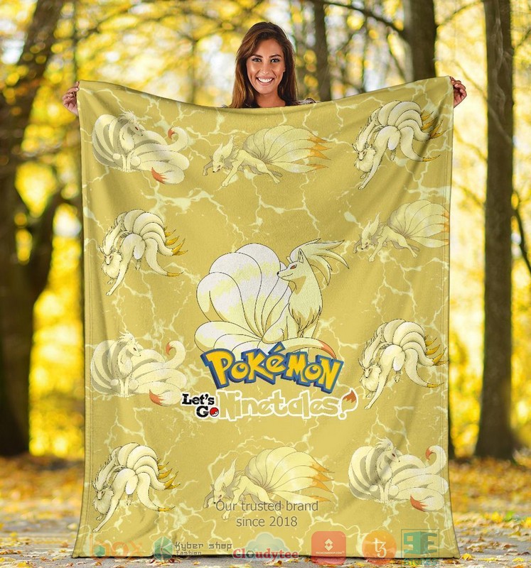 BEST Let's Go Ninetales Pokemon Soft Blanket 16