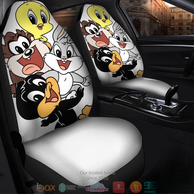 BEST Looney Tunes Yosemite Sam Looney Shut Up Car Seat Cover 8
