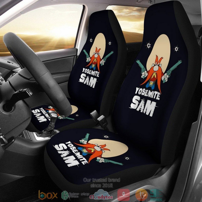 BEST Looney Tunes Yosemite Sam Looney Tunes with Guns Car Seat Cover 10