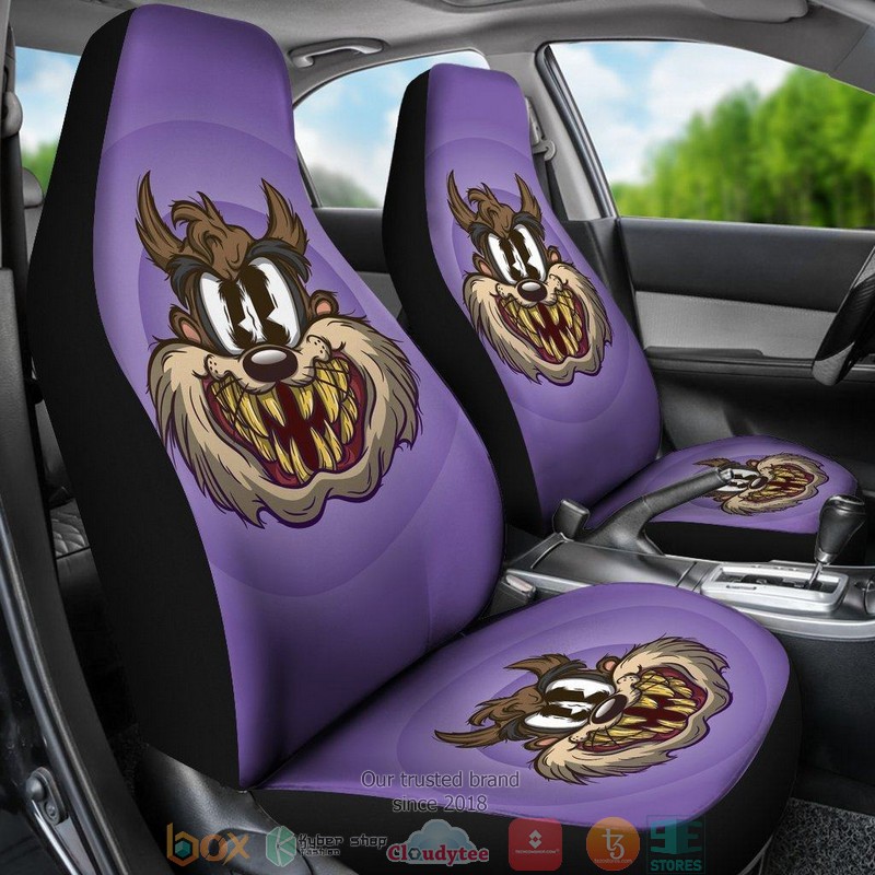 BEST Looney Tunes Tasmanian Devil Looney Tunes Cartoon Car Seat Cover 3