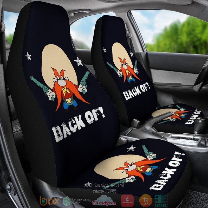 BEST Looney Tunes Yosemite Sam Looney Tunes with Guns Car Seat Cover 6