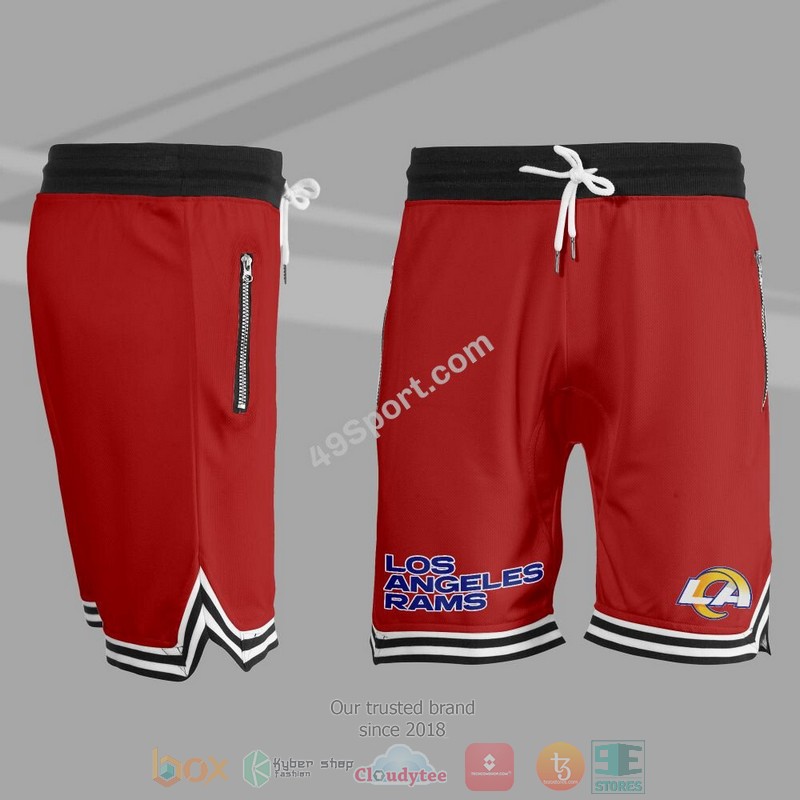 NEW Los Angeles Rams Basketball Shorts 3 NEW Los Angeles Rams Basketball Shorts - Image 3
