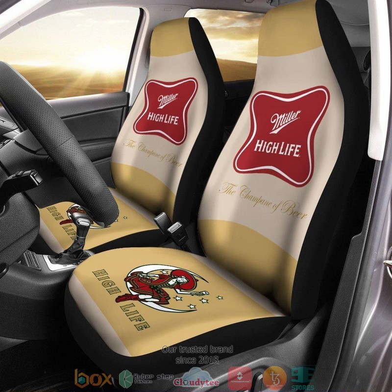 BEST Love Miller High Life Beer Car Seat Cover 5