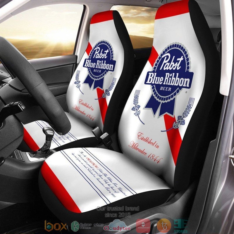BEST Love Pabst Blue Ribbon Beer Car Seat Cover 5