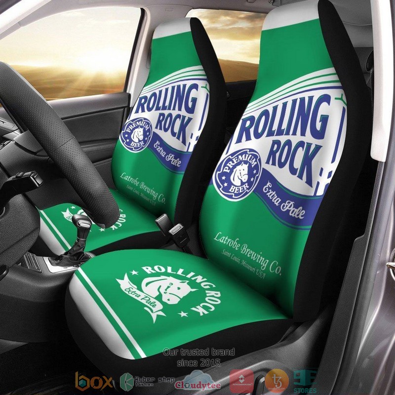 BEST Love Rolling Rock Beer Car Seat Cover 5