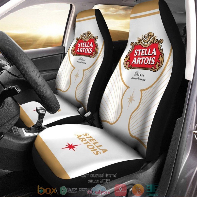BEST Love Stella Artois Beer Car Seat Cover 4
