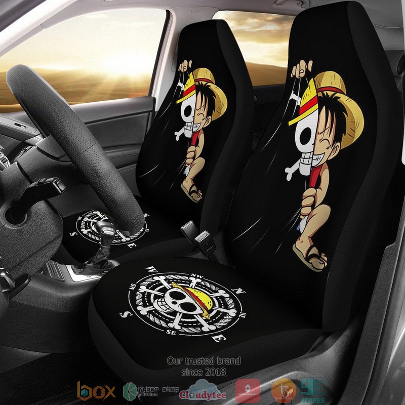 BEST Luffy Cute One Piece Car Seat Cover 8