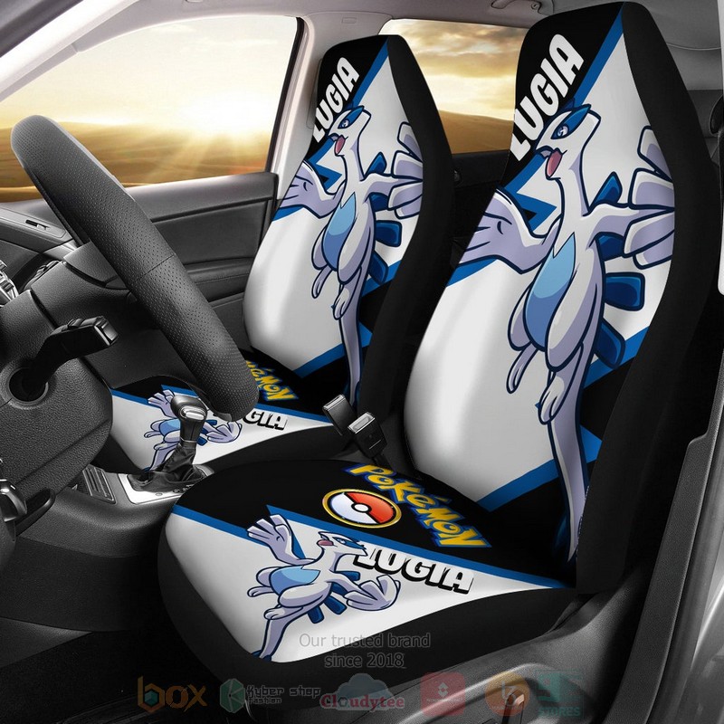 HOT Lugia Anime Pokemon 3D Seat Car Cover 8