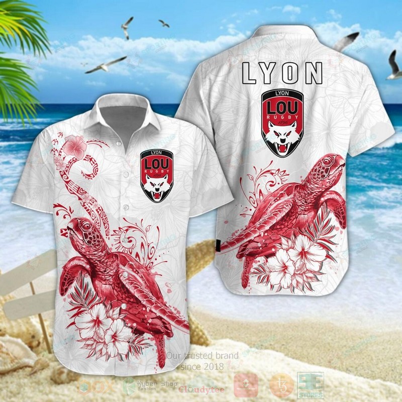 STYLE Lyon OU Turtle Shorts Sleeve Hawaii Shirt, Shorts 4
