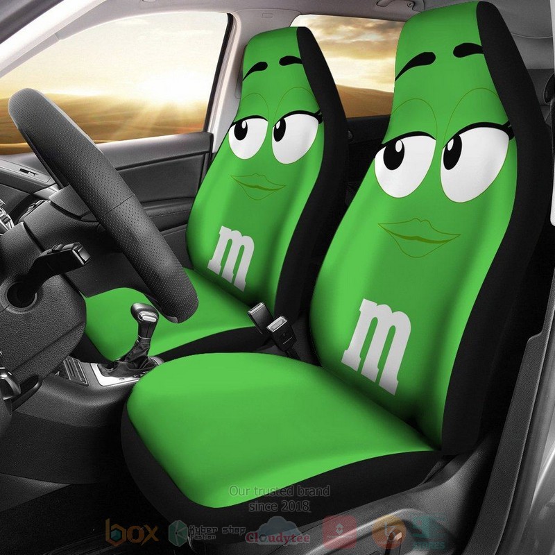 HOT M&M Green Chocolate Car Seat Cover 9