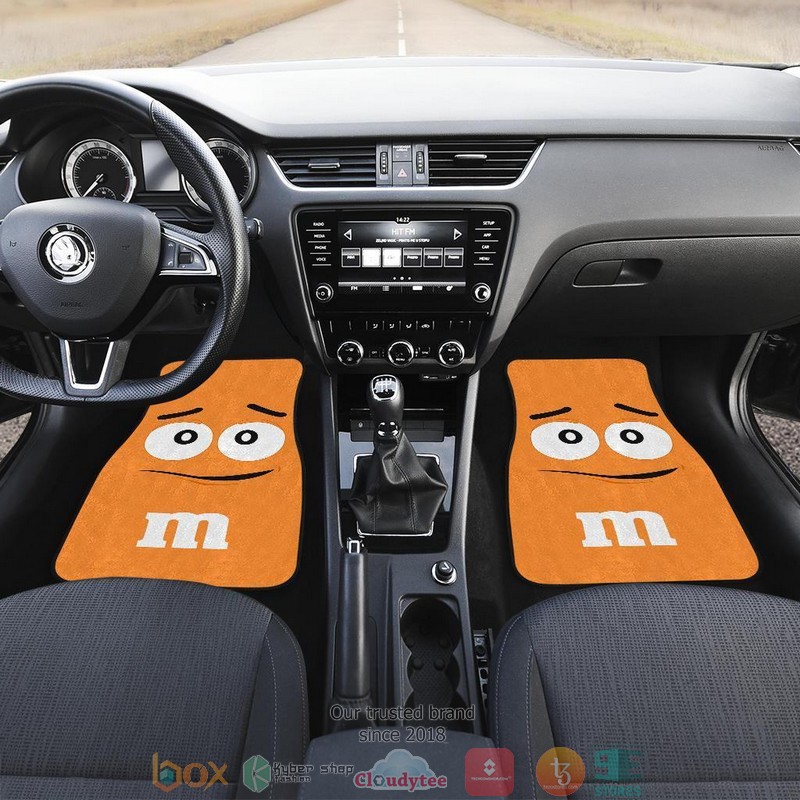 BEST M&M Orange Chocolate Car Floor Mats 3