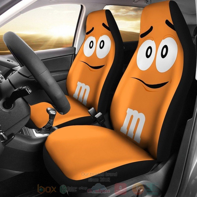 HOT M&M Orange Chocolate Car Seat Cover 8
