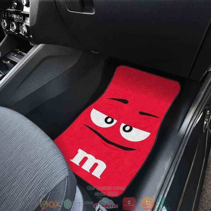 BEST M&M Red Chocolate Car Floor Mats 4