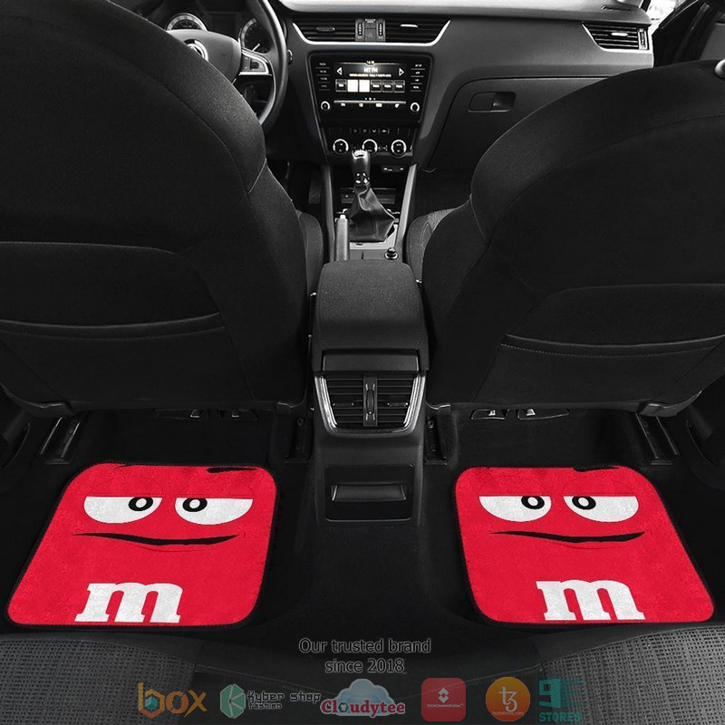 BEST M&M Red Chocolate Car Floor Mats 9
