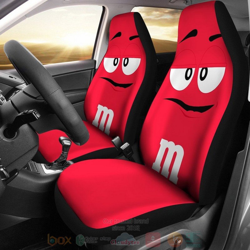 HOT M&M Red Chocolate Car Seat Cover 8