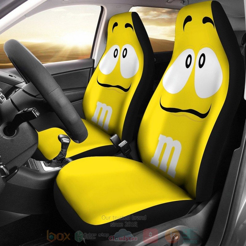 HOT M&M Yellow Chocolate Car Seat Cover 8