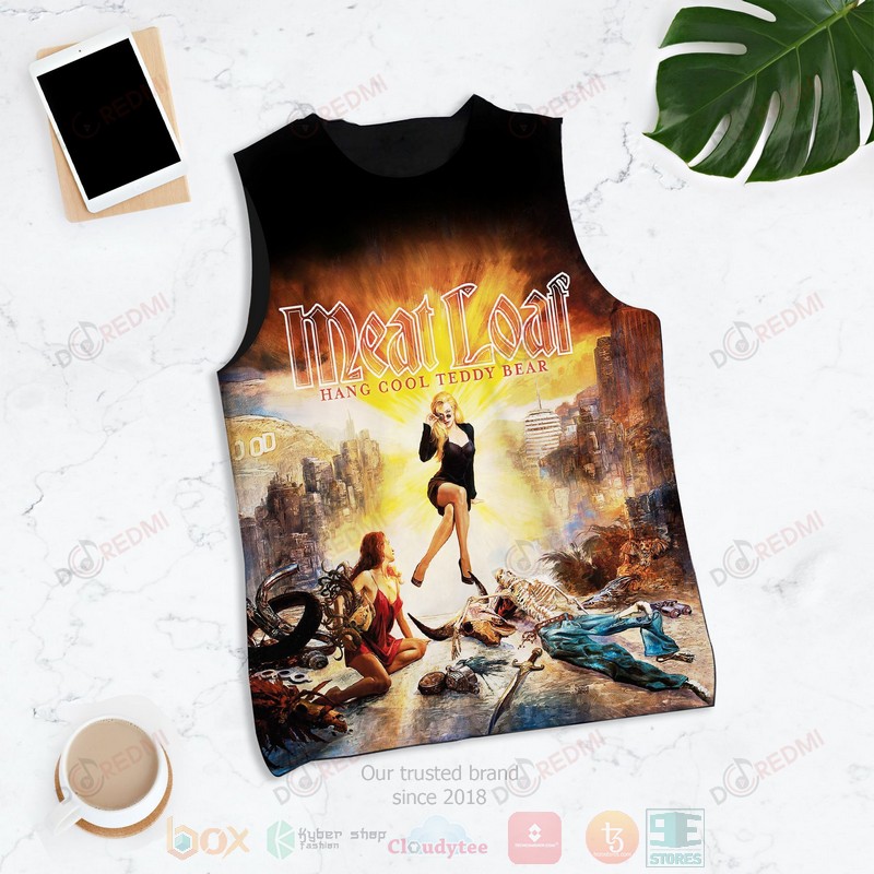 HOT Meat Loaf Hang Cool Teddy Bear 3D Tank Top 6