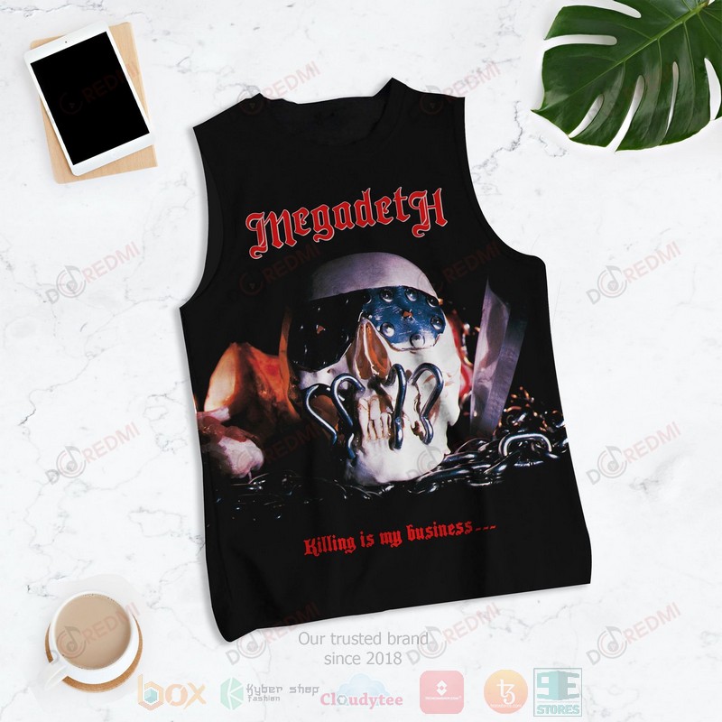 HOT Megadeth Killing Is My Business and Business Is Good 3D Tank Top 5