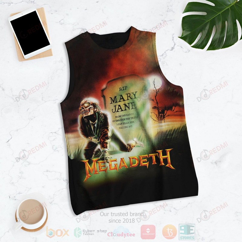 HOT Megadeth Holy WarsThe Punishment Due 3D Tank Top 4