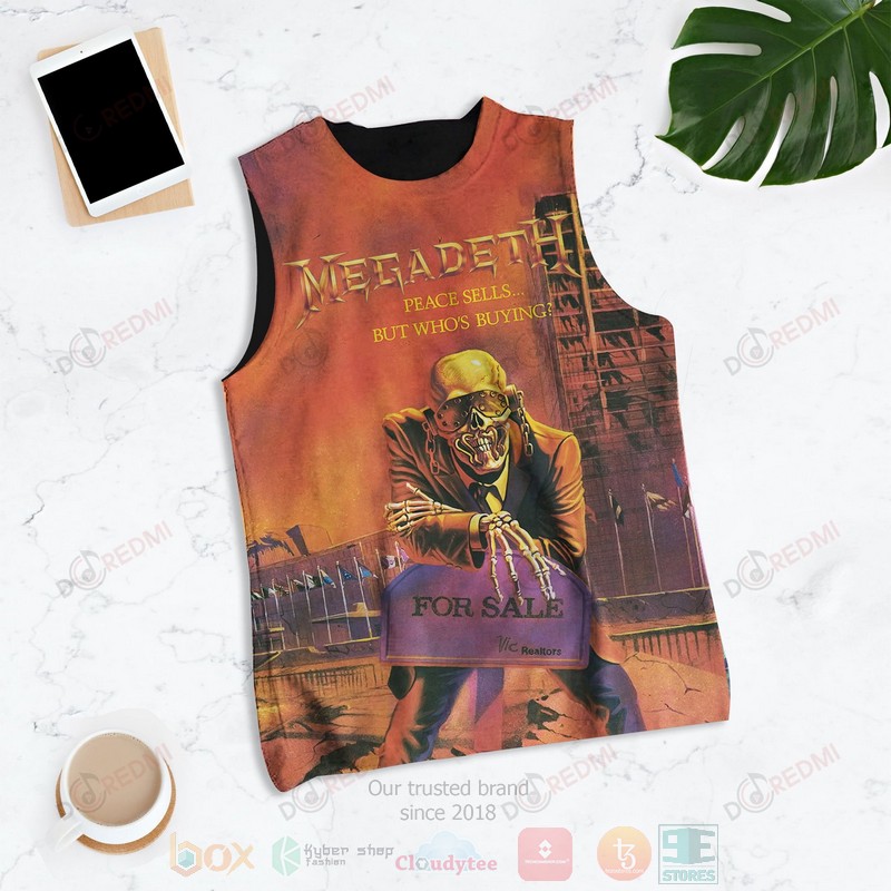 HOT Megadeth Peace Sells but Who's Buying 3D Tank Top 1