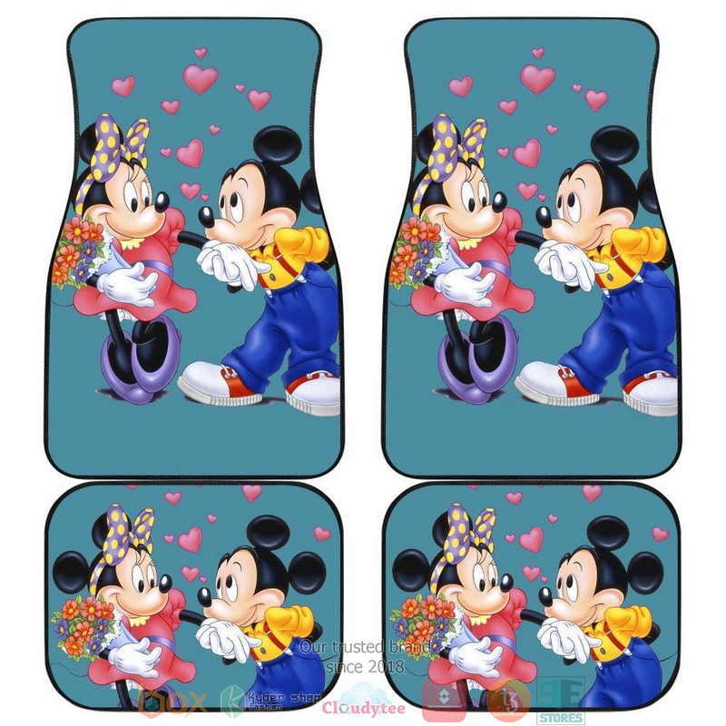 BEST Mickey And Minnie Disney Cartoon Car Floor Mats 14
