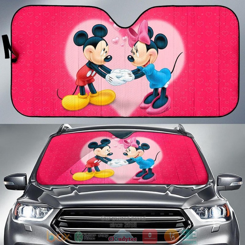 BEST Mickey And Minnie Disney cartoon 3D Car Sunshades 7