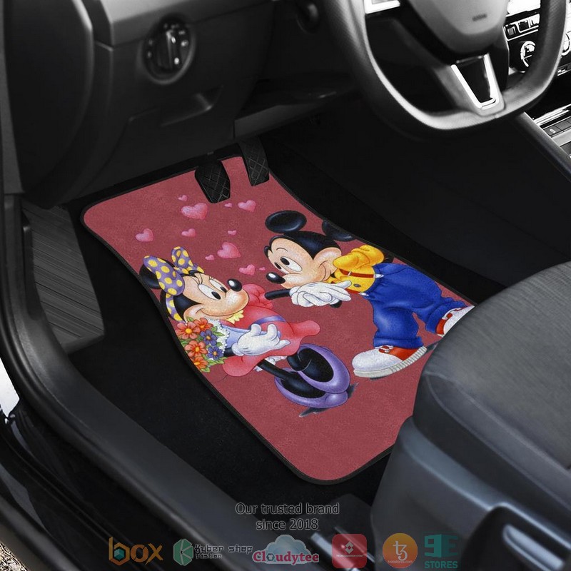 BEST Mickey And Minnie Mouse Cartoon Car Floor Mats 3