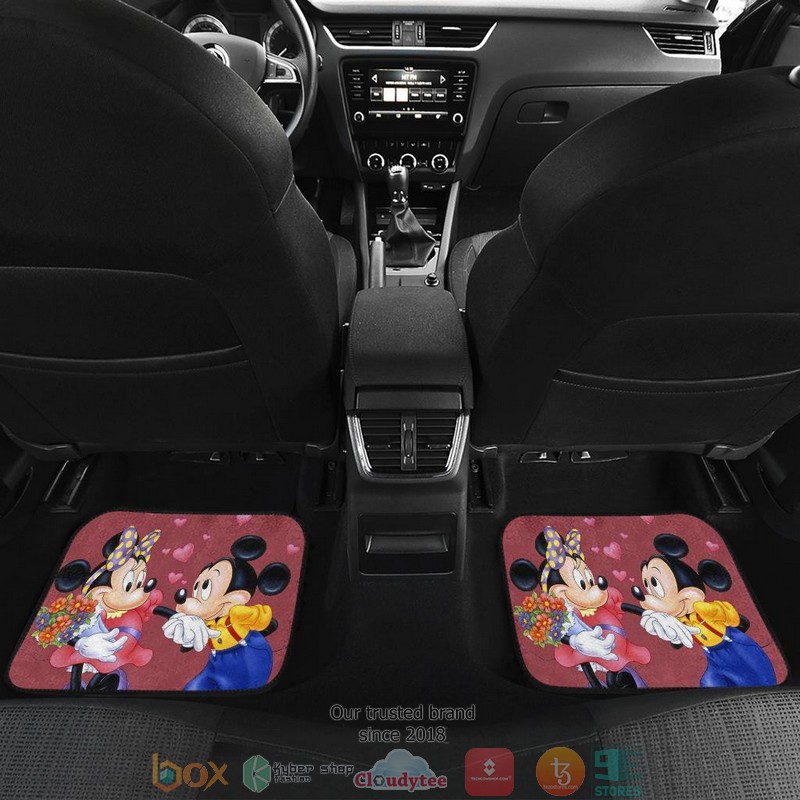 BEST Mickey And Minnie Mouse Cartoon Car Floor Mats 5