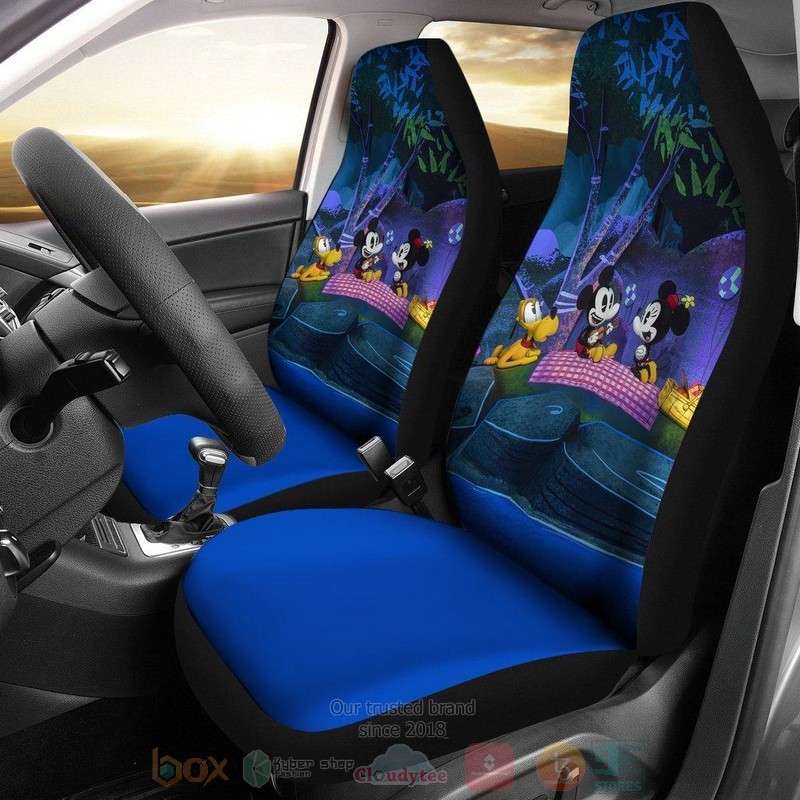 BEST Mickey Minnie Pluto Picnic Car Seat Covers 8
