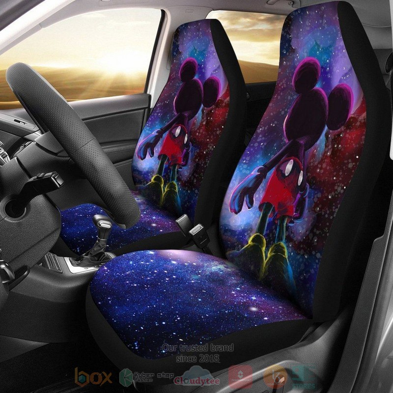 BEST Mickey Mouse Galaxy Background Car Seat Covers 9