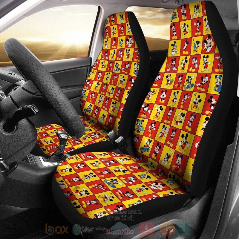BEST Mickey Pattern Cartoon Car Seat Covers 9