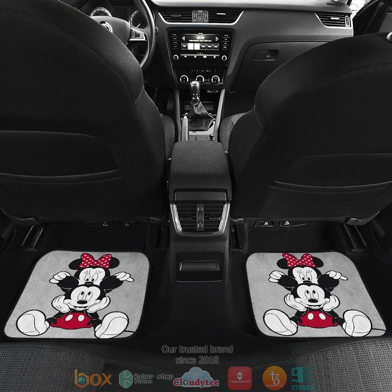BEST Mickey and Minnie Cute Vintage Cartoon Car Floor Mat 5