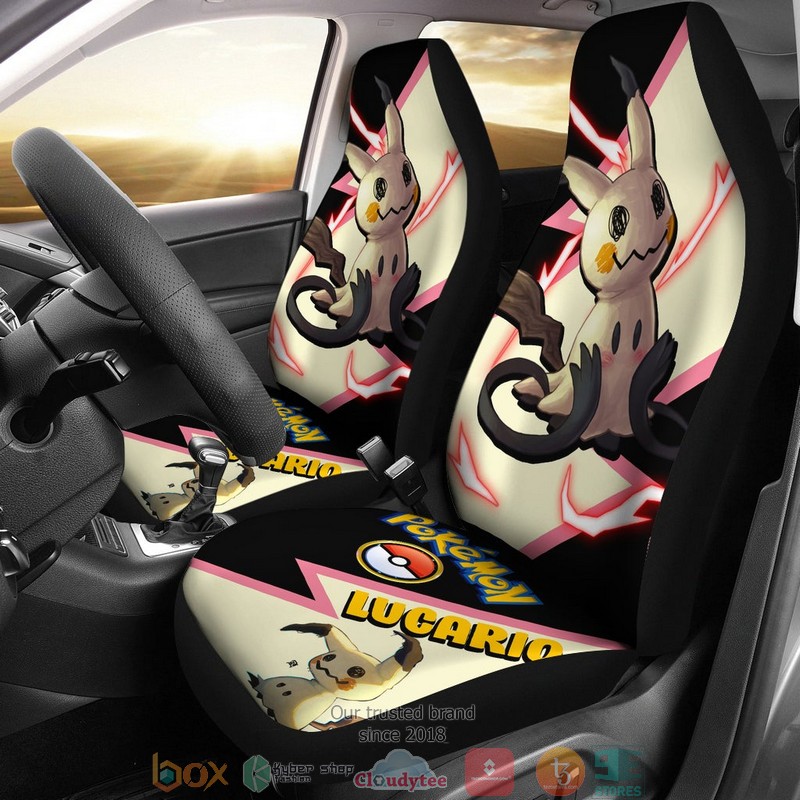 BEST Mimikyu Anime Pokemon Car Seat Cover 8