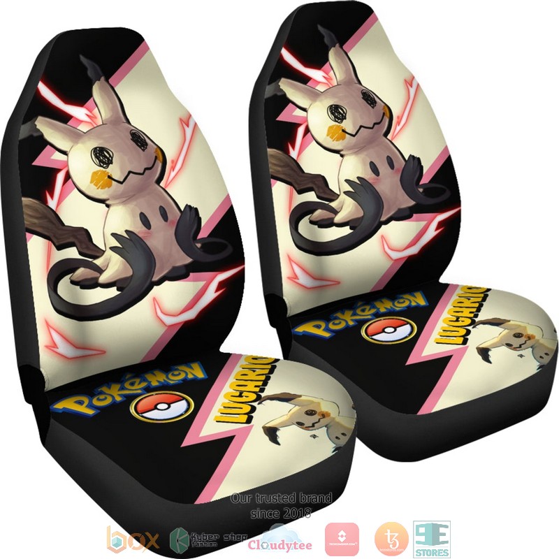 BEST Mimikyu Anime Pokemon Car Seat Cover 4 BEST Mimikyu Anime Pokemon Car Seat Cover - Image 4
