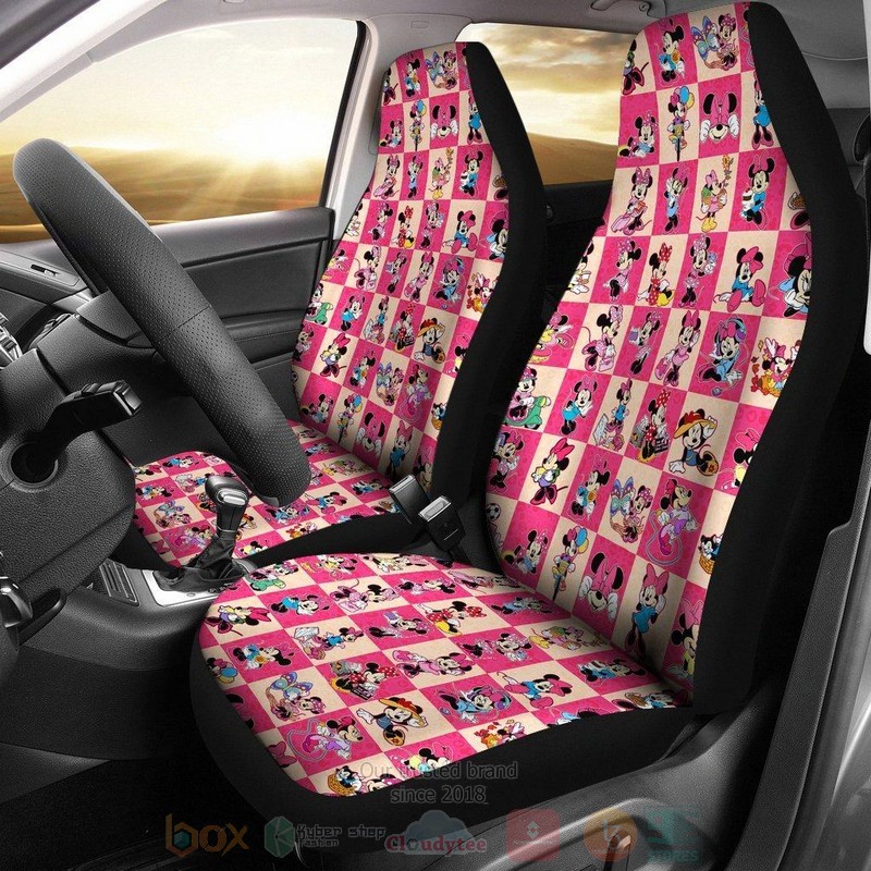 HOT Minnie Cute Disney Cartoon Car Seat Cover 8