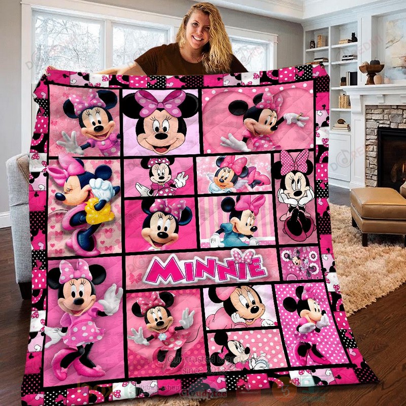 HOT Minnie Mouse Cute Luxury Quilt 4