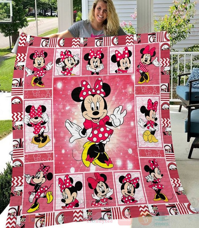 HOT Minnie Mouse Pink Luxury Quilt 7