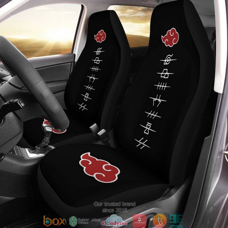 BEST Naruto Akatsuki Hidden Village Symbols Car Seat Covers 9