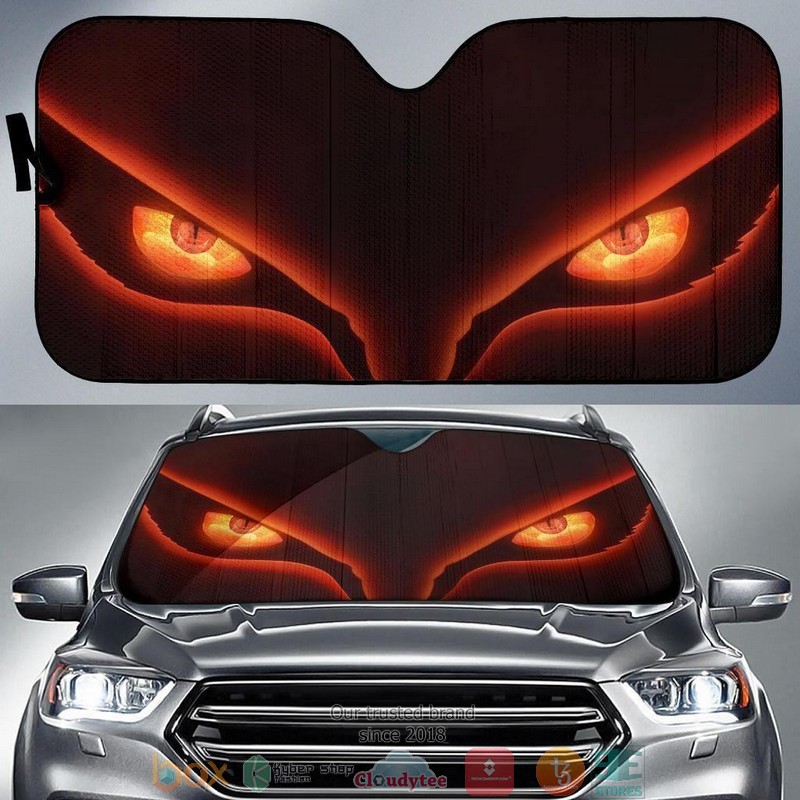 BEST Naruto Kyuubi Eyes 3D Car Sunshades 6
