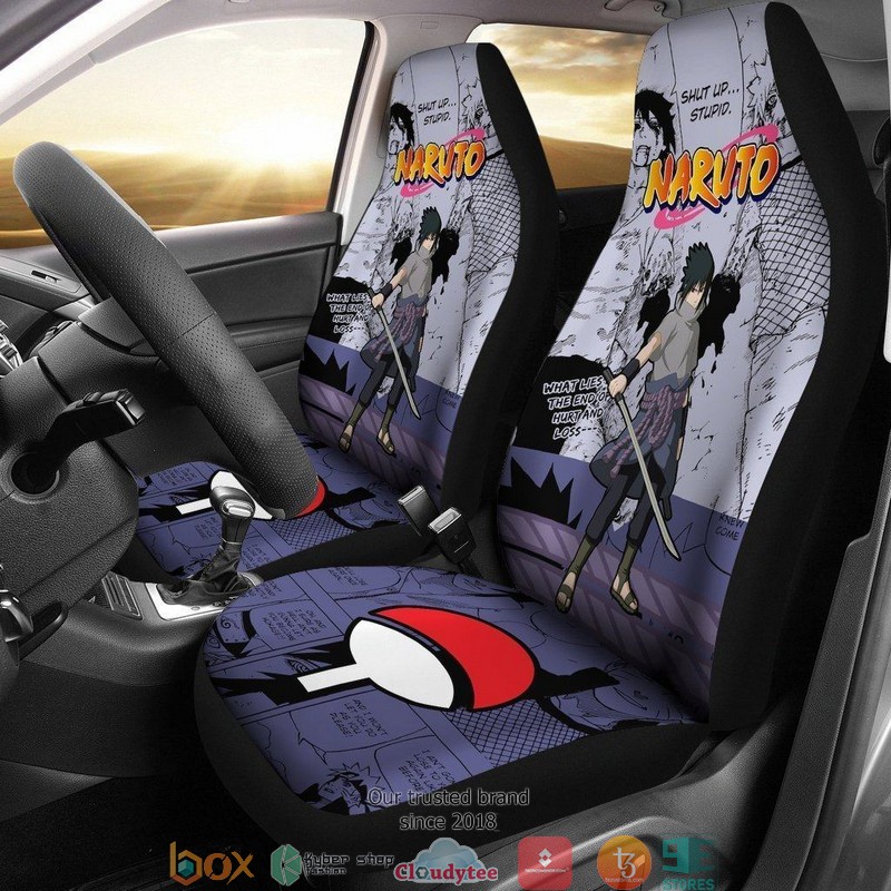 BEST Naruto Uchiha Sasuke Symbol Uchiha Family Car Seat Covers 8
