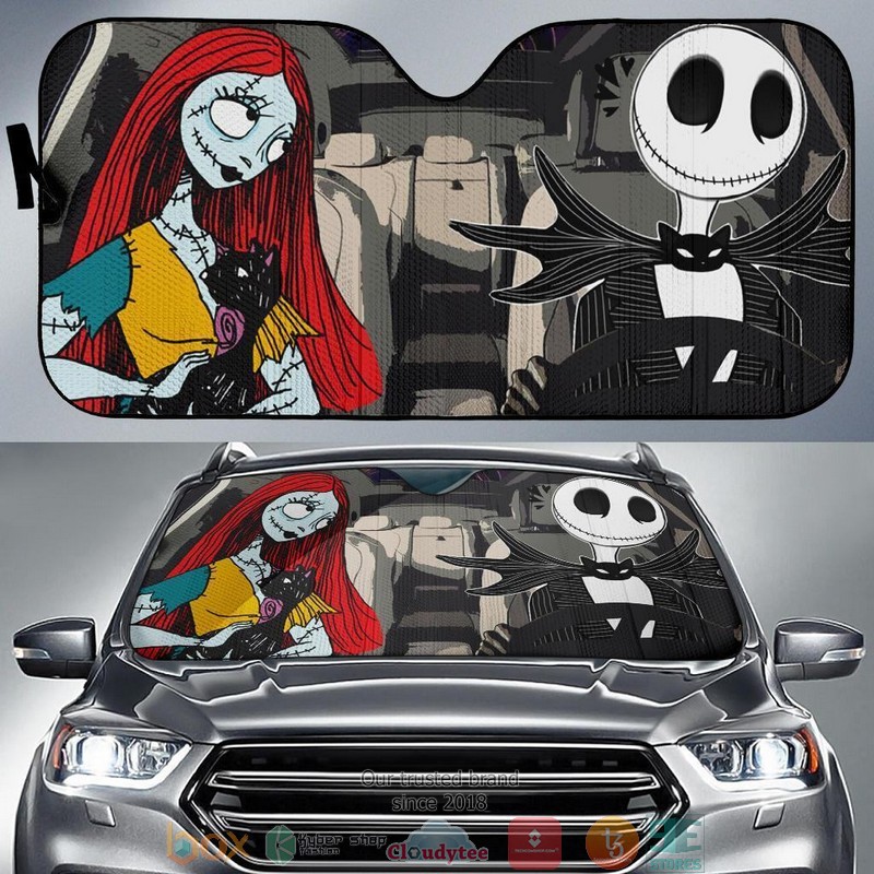 BEST Nightmare Before Christmas Driving 3D Car Sunshades 7