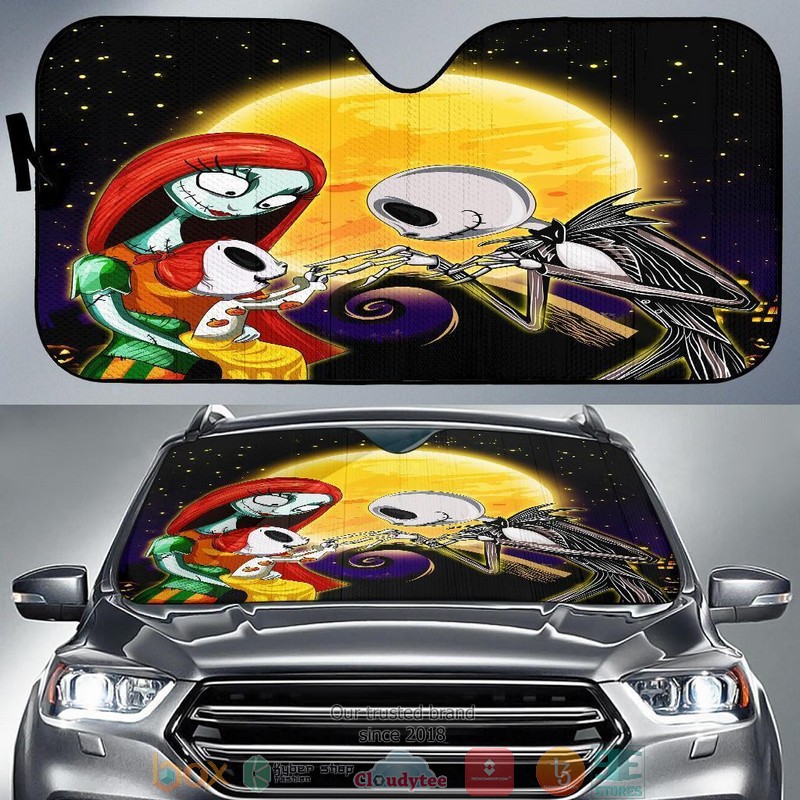 BEST Nightmare Before Christmas Family 3D Car Sunshades 7