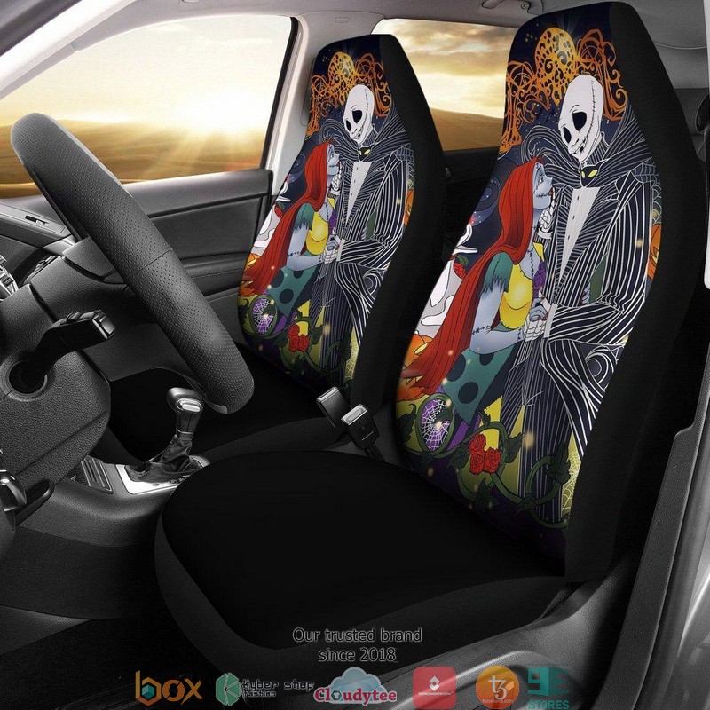 BEST Nightmare Before Christmas Jack And Sally Dance Car Seat Covers 9