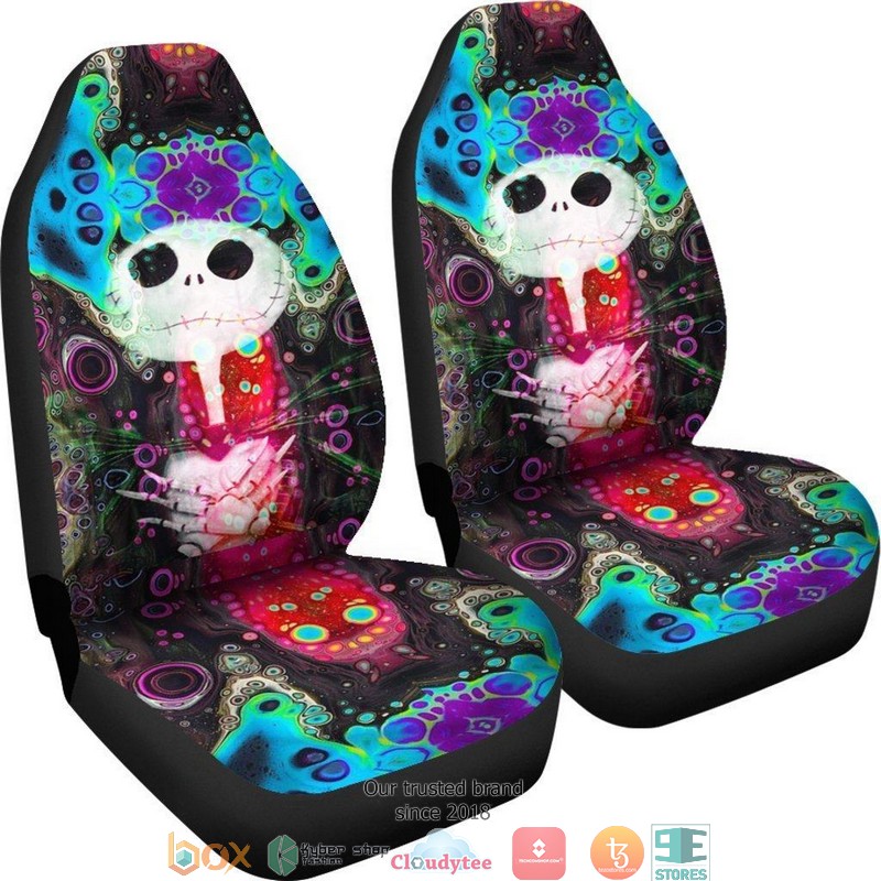 BEST Nightmare Before Christmas Jack Cell Car Seat Covers 4 BEST Nightmare Before Christmas Jack Cell Car Seat Covers - Image 4