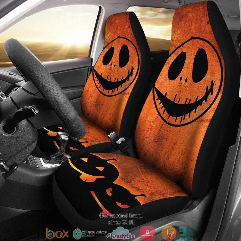 BEST Nightmare Before Christmas Jack Face Car Seat Covers 8