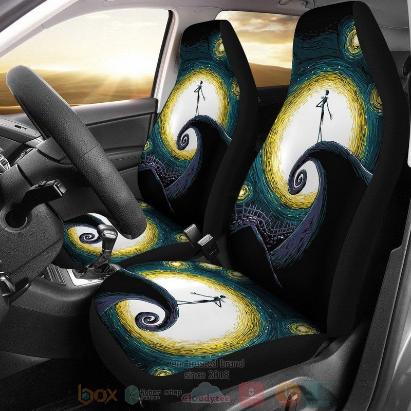 BEST Nightmare Before Christmas Jack Skellington Moon Car Seat Covers 9