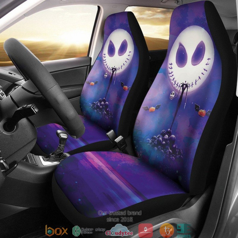 BEST Nightmare Before Christmas Jack Skull Car Seat Covers 8
